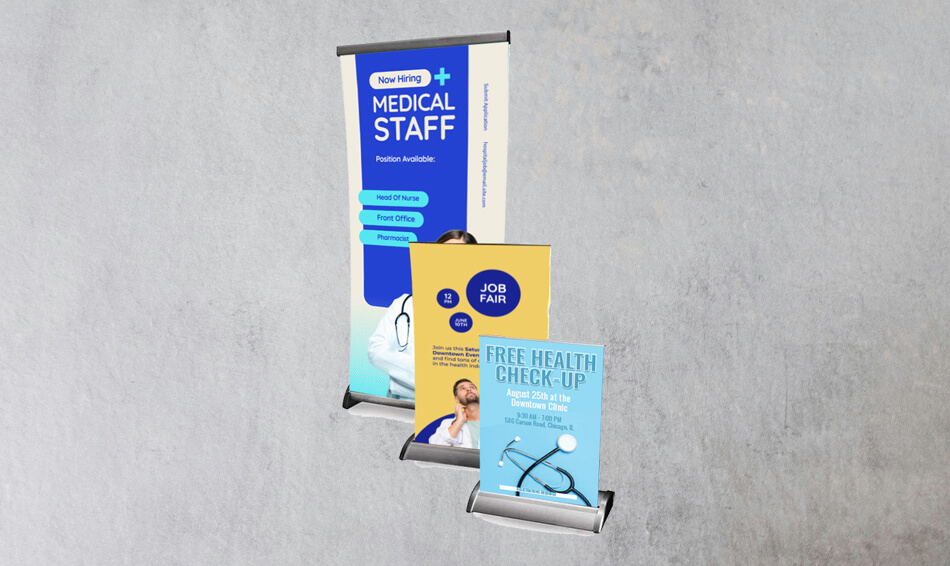 printed medical display