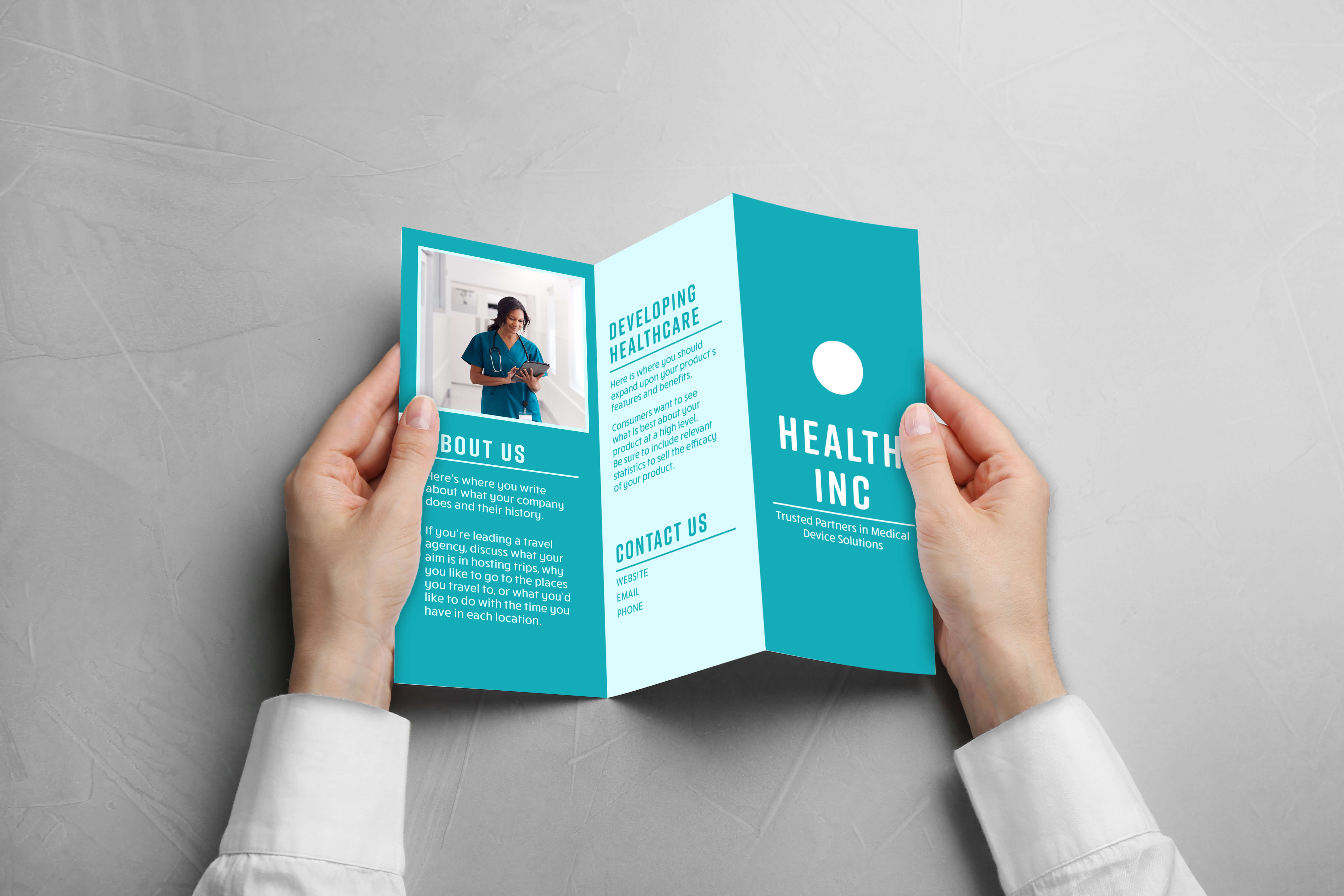 customized medical practice brochure